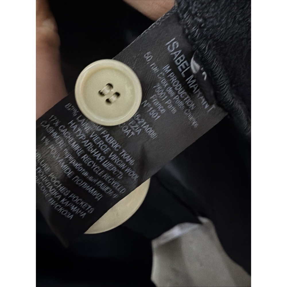 Isabel Marant Efezia wool and cashmere coat $1850 Excellent EU 40 Or USA Sz 10 - Picture 9 of 11